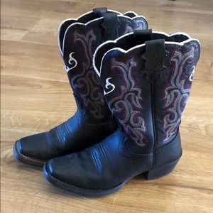 Girls Leather Justin Boots